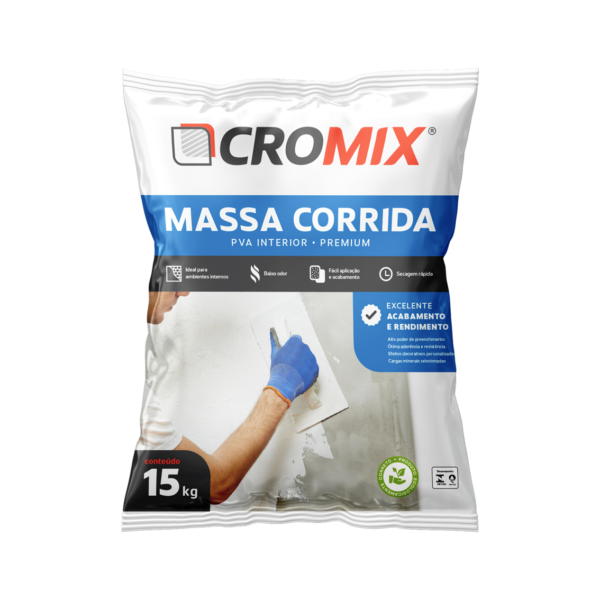 Massa Corrida PVA Interior Cromix 15Kg