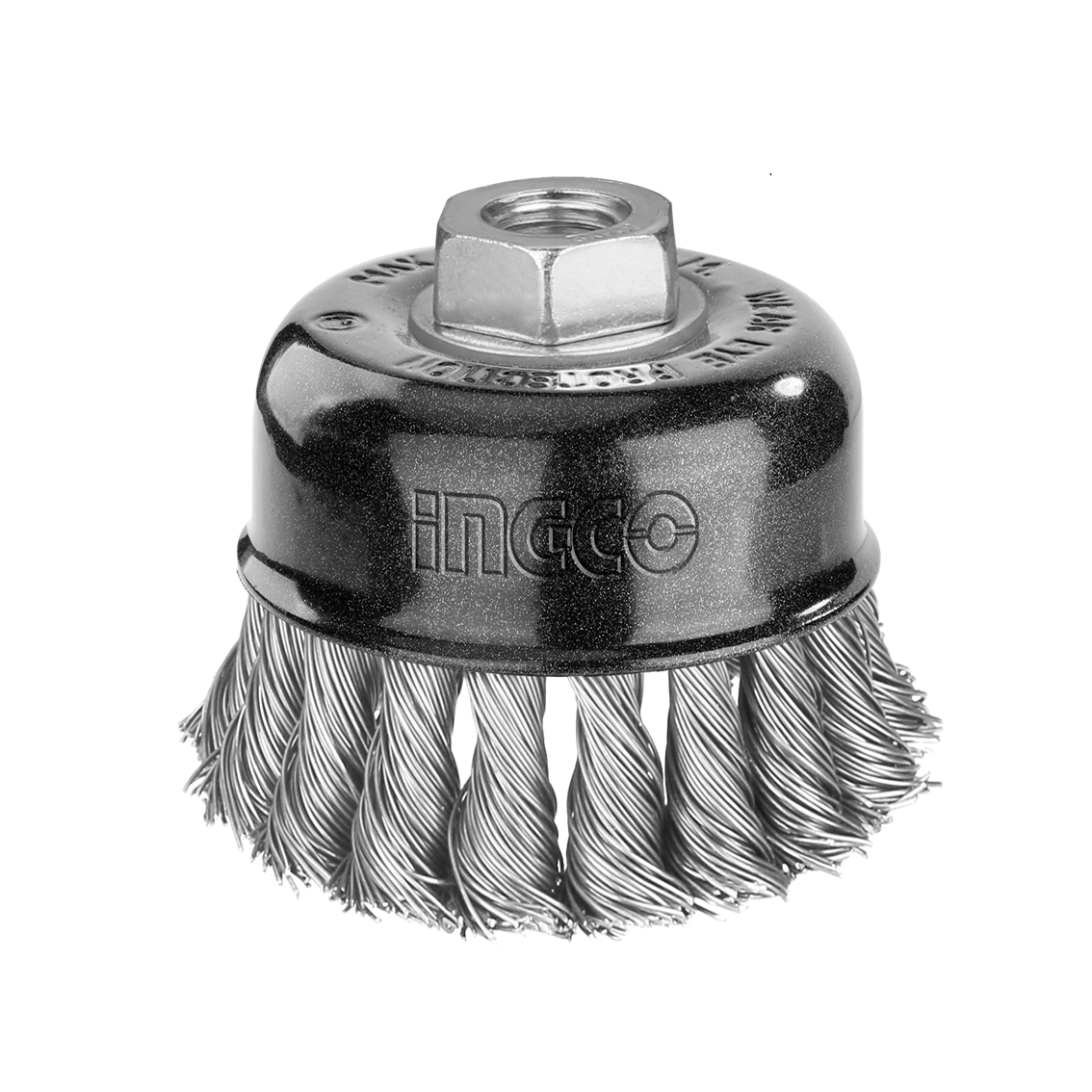 Escova De Aco Tipo Copo Torcida 4″ M14 Ingco WB21005