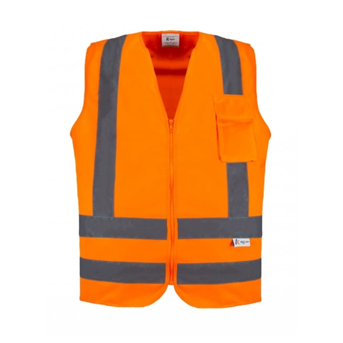 Colete Refletivo Poliester Laranja Fluor Kalipso