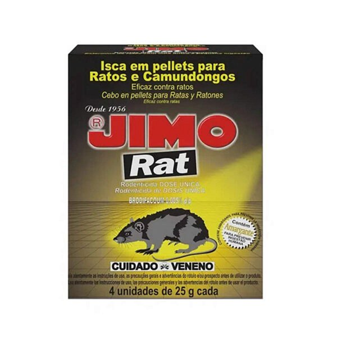 Mata Rato 25gr Caixa com 4Peças Jimo