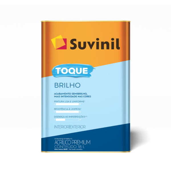 Tinta Acrílica Premium Toque De Luz Ilumina Semibrilho Branco Neve 18lt Suvinil