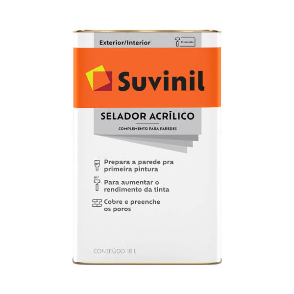 Selador Acrílico Incolor 18lt Suvinil