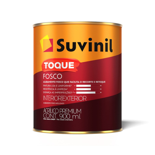 Tinta Acrílica Premium Toque Fosco Branco Neve 0,9l Suvinil