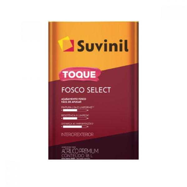 Tinta Acrílica Premium Toque Fosco Branco Neve 18l Suvinil