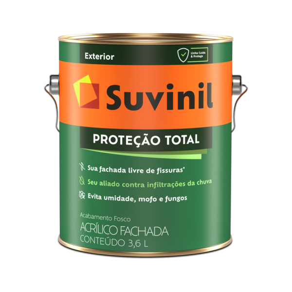 Tinta Acrílica Proteção Total 3,6lt Branco Suvinil
