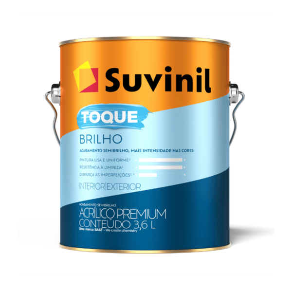 Tinta Acrílica Premium Toque De Luz Ilumina Semibrilho Branco Neve 3,6lt Suvinil