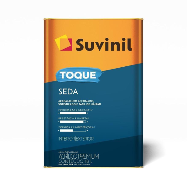 Tinta Acrílica Premium Toque De Seda Acetinado Branco Neve 18lt Suvinil