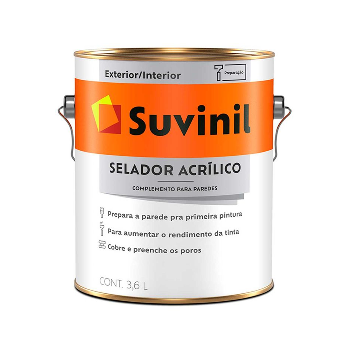 Selador Acrílico Incolor 3,6lt Suvinil