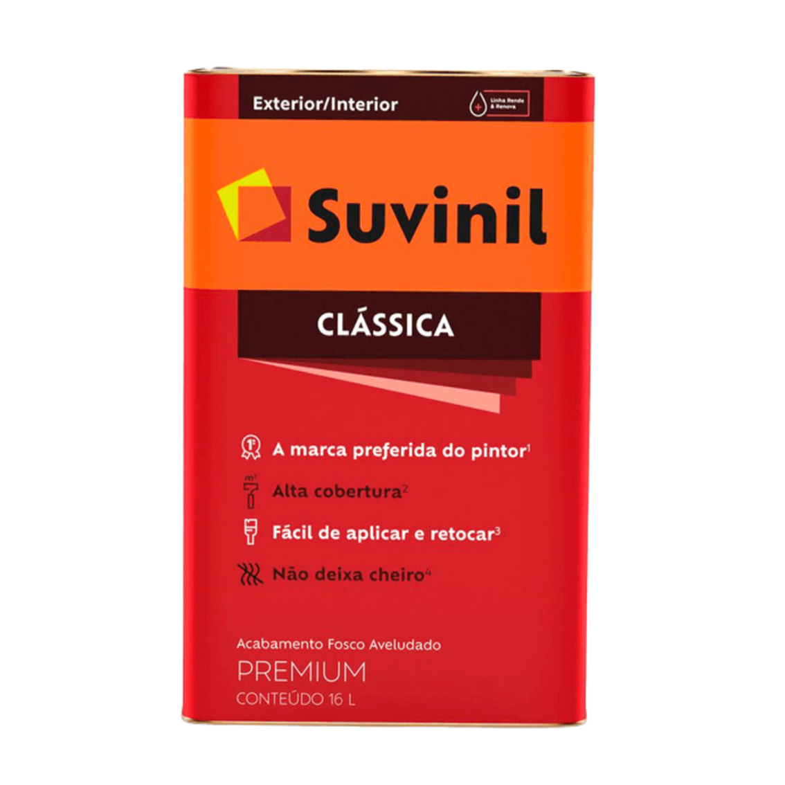 Tinta Látex Clássica Fosco Aveludado Gelo 16lt Suvinil