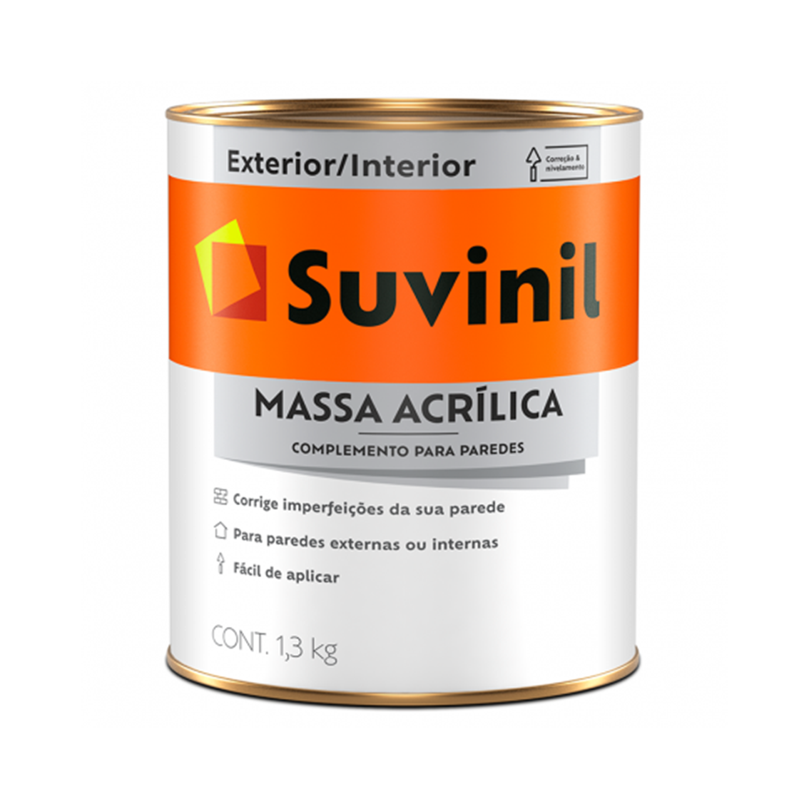 Tinta Massa Acrílica 1,3kg Suvinil