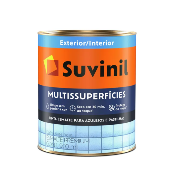 Tinta Multissuperficies Acetinado Epoxi 0.9lt Branco Suvinil