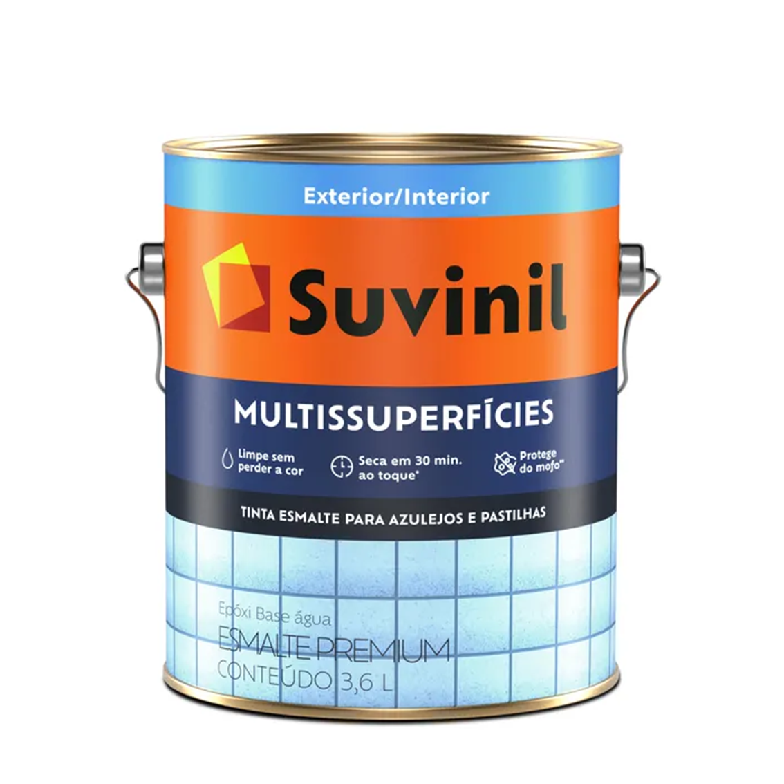 Tinta Multissuperficies Acetinado Epoxi 3,6lt Branco Suvinil