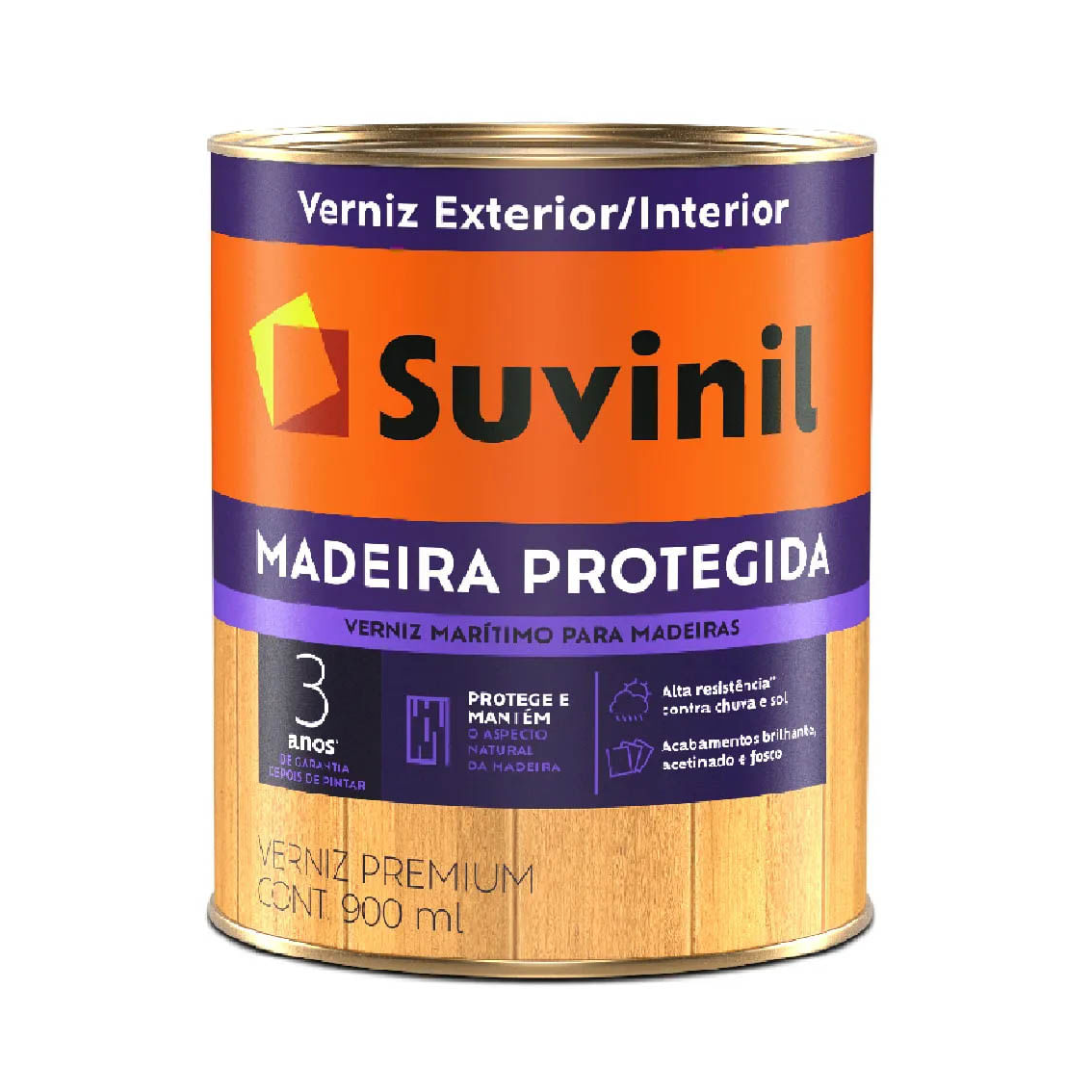 Tinta Verniz Marítimo Fosco Madeira Protegida 0,9lt Suvinil