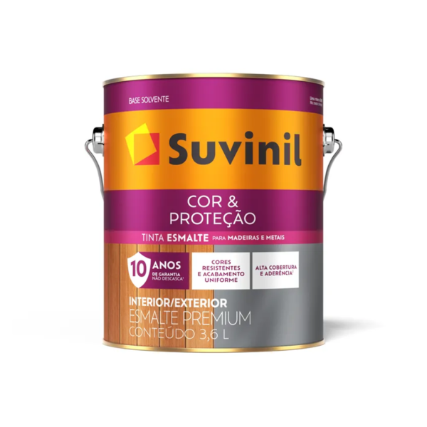 Tinta Esmalte Premium Cor E Proteção Azul Del Rey 3,6l Brilhante Suvinil