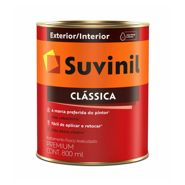 Suvinil Latex Classica Fosco Aveludado Base A2 0,8lt