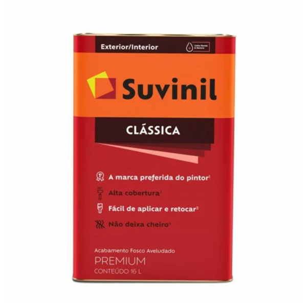 Suvinil Latex Classica Fosco Aveludado Base A2 16lt