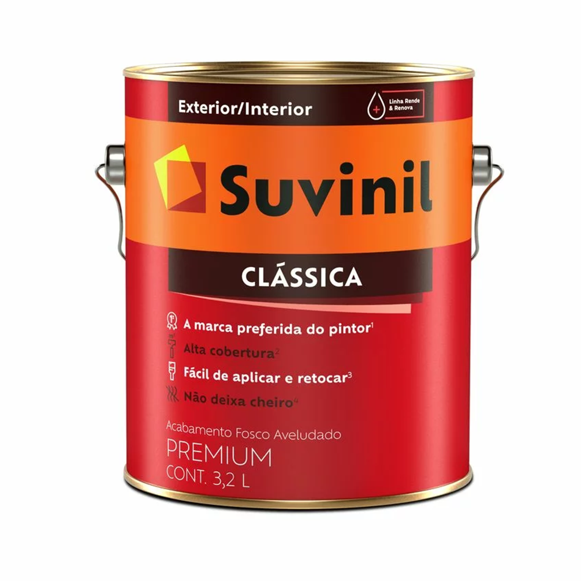 Suvinil Latex Classica Fosco Aveludado Base A2 3,2lt
