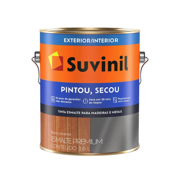 Tinta Esmalte Premium Pintou Secou Brilhante 3,6l Platina Suvinil