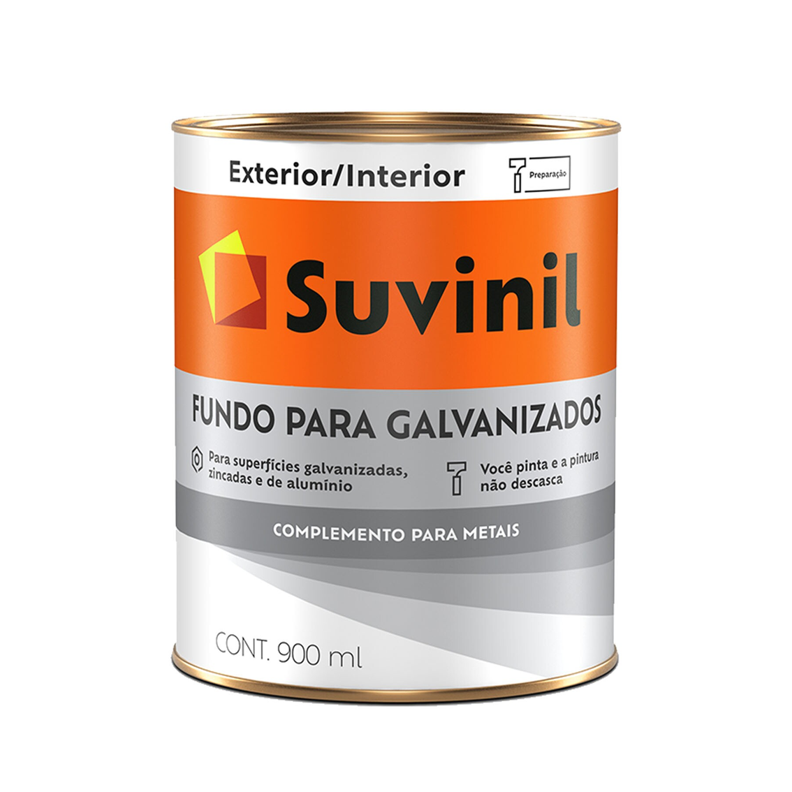 Tinta Fundo Para Galvanizado Branco 0,9lt Suvinil