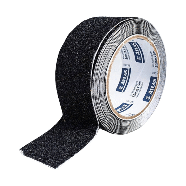 Fita Anti-Derrapante Preta Rolo C/05mt -  Atlas