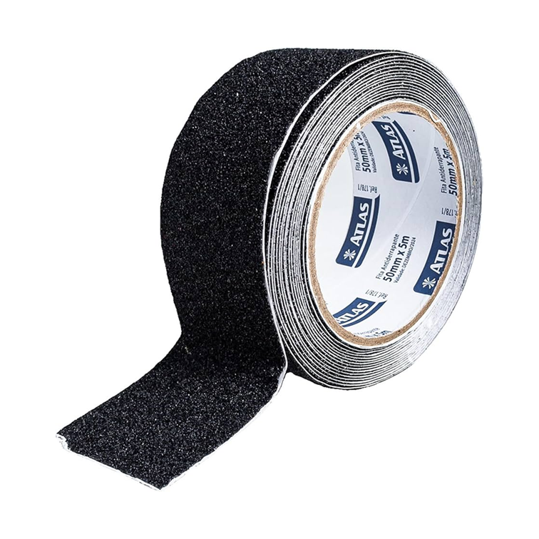 Fita Anti-Derrapante Preta Rolo C/05mt - Atlas
