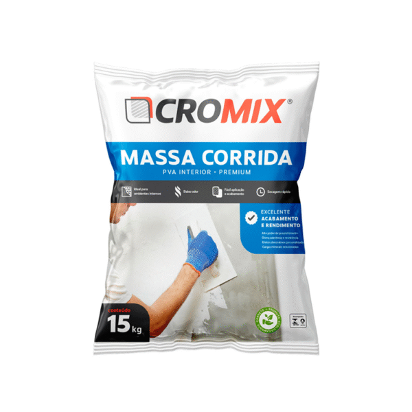 MASSA CORRIDA PVA SACO 15KG CROMIX