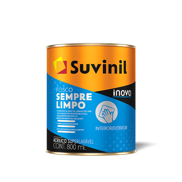 SUVINIL ACRIL.PREMIUM INOVA FOSCO SEMPRE LIMPO BASE B2 0,8L