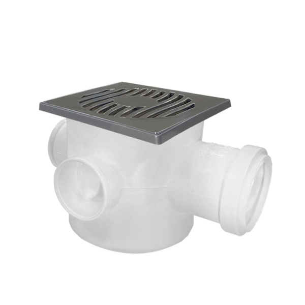 CAIXA SIF QUADR CROMADA 100X100X50 PLASTILIT