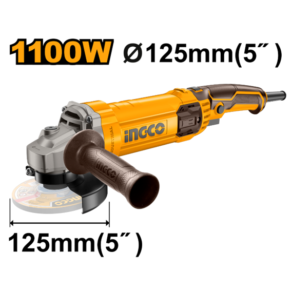 ESMERILHADEIRA ANGULAR 5" 1100W 220V INGCO AG110038-9