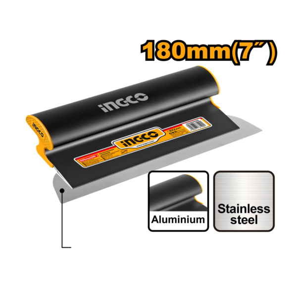 DESEMPENADEIRA ACO INOX P/MASSA CORRIDA 180MM INGCO HSCL00701