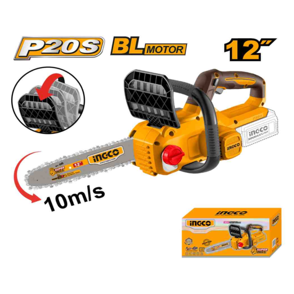 MOTOSSERRA BRUSHLESS 12" 10m/s À BATERIA 20V INGCO (NAO ACOMPANHA BATERIA) CGSLI20126